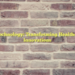 Emerging Technology: Transforming Healthcare with AI Innovations