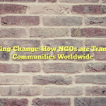 Empowering Change: How NGOs are Transforming Communities Worldwide