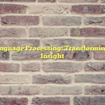 Natural Language Processing: Transforming Text into Insight