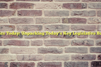 Politics Today: Unpacking Today’s Key Legislative Battles