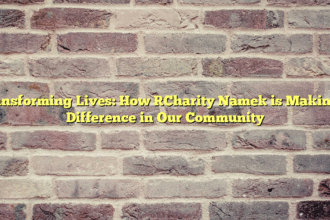 Transforming Lives: How [Charity Name] is Making a Difference in Our Community